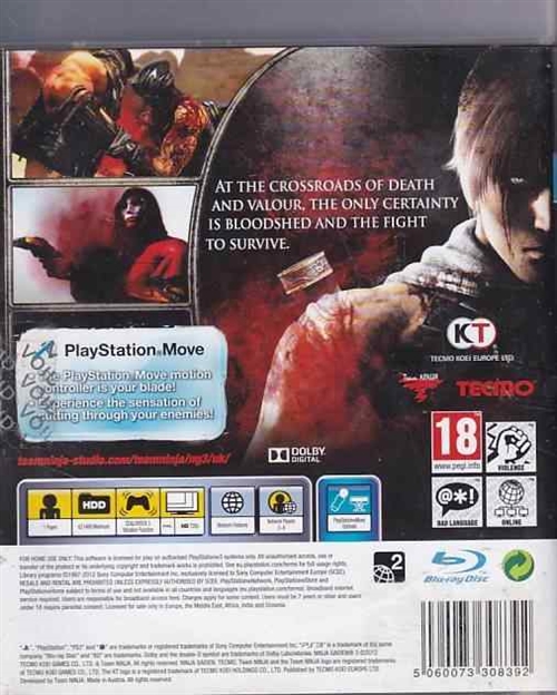 Ninja Gaiden 3 - PS3 (B Grade) (Genbrug)